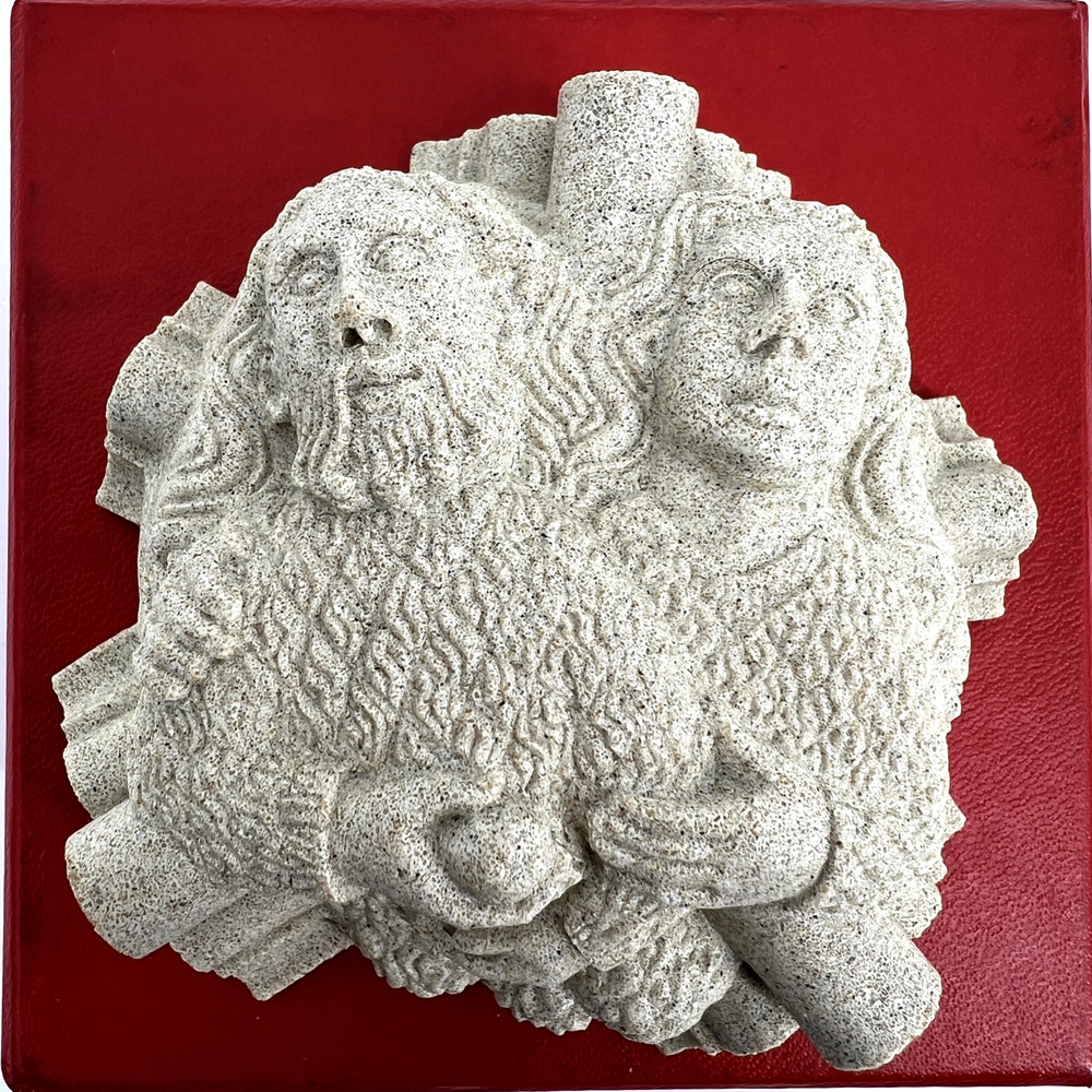 Winchester Cathedral Adam and Eve Stone Carving from South Aisle c. 1400 A.D